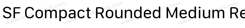SF Compact Rounded Medium Regular字体转换